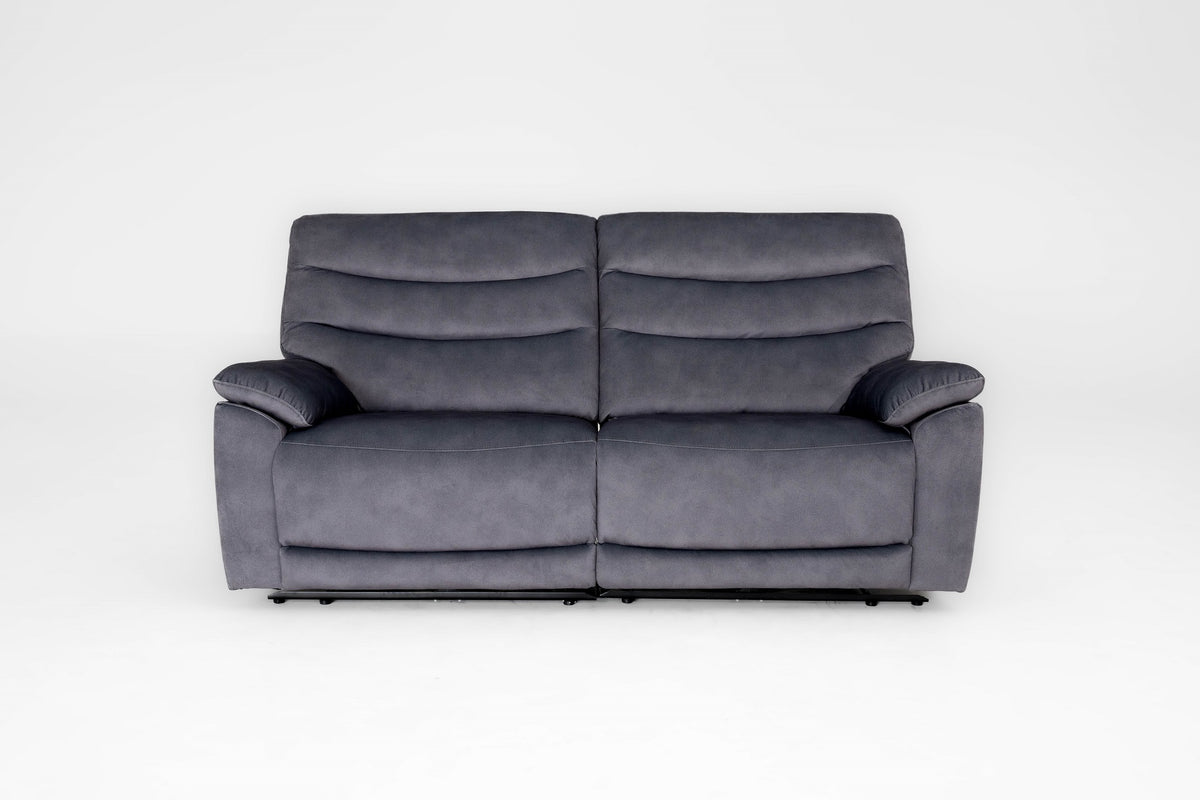 Toledo Grey 3 Seater Power Recliner Sofa