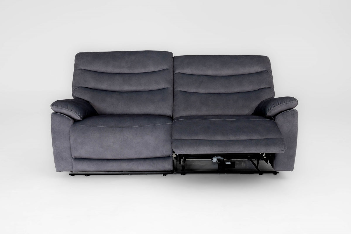 Toledo Grey 3 Seater Power Recliner Sofa