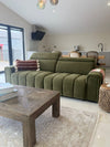 Molly 3 Seater Electric Sofa Bed - Green