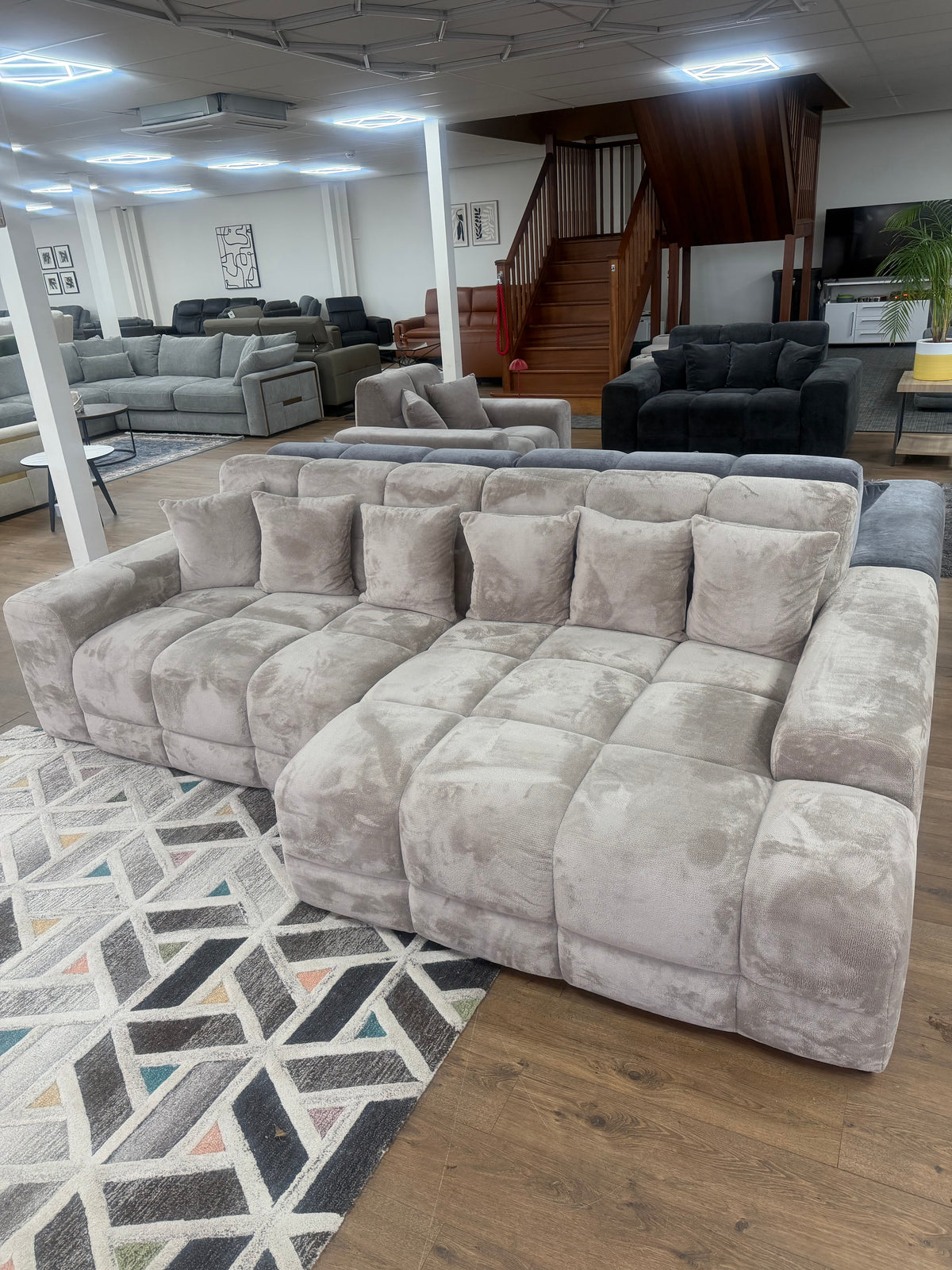 Jacob Sofa Plush Mocha Right Hand Facing Corner