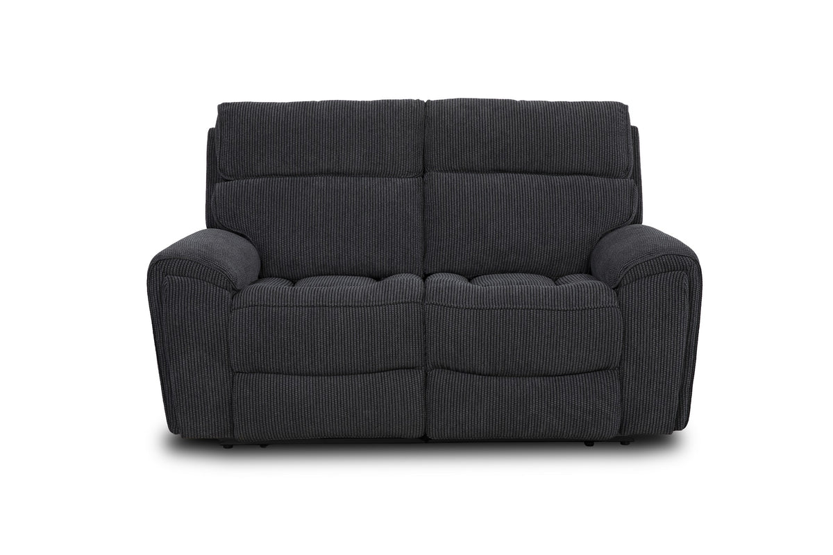 Atlanta Black Power Recliner 2 Seater Sofa