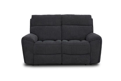 Atlanta Black Power Recliner 2 Seater Sofa