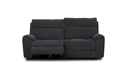 Atlanta Black Power Recliner 3 Seater Sofa