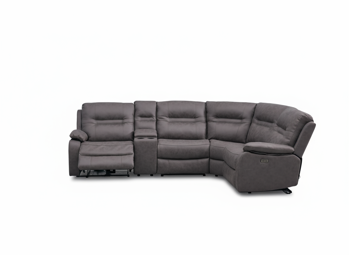 Jackson Power Recliner Modular Grey Corner Sofa