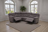 Lucca Power Recliner Modular Corner Sofa - Grey Fabric