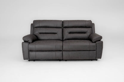 Lucca 3 Seater Power Recliner Sofa - Grey Fabric