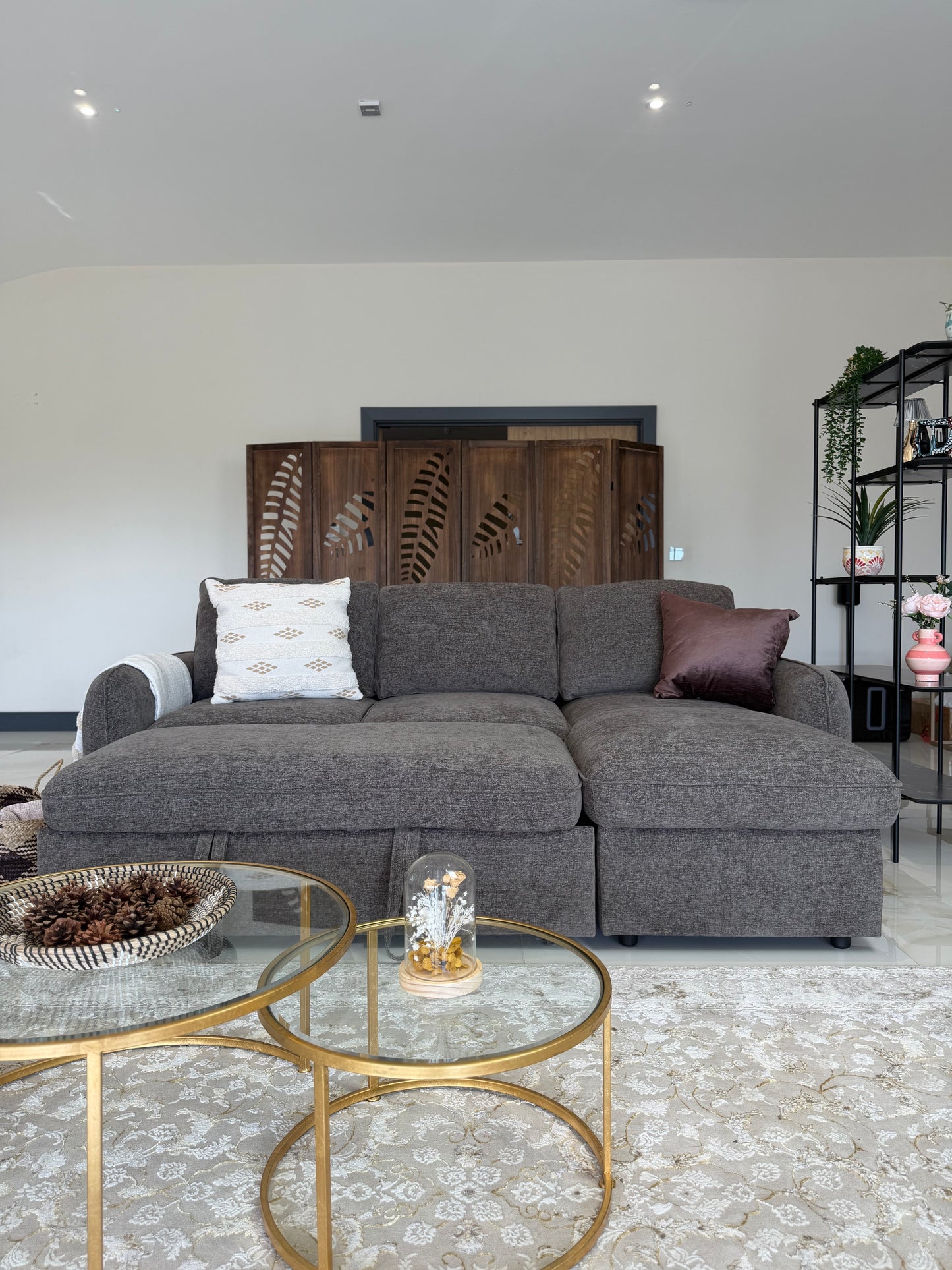 Moscow Universal Corner Sofabed With Storage - Brown