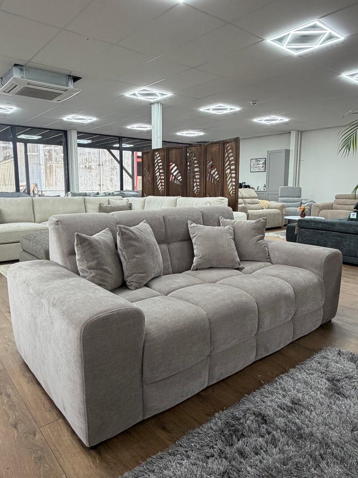 Jacob 3 Seater Sofa - Latte