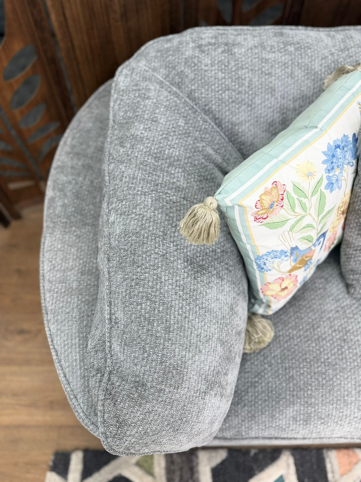 Helena Grey Large Luxury Corner Sofa