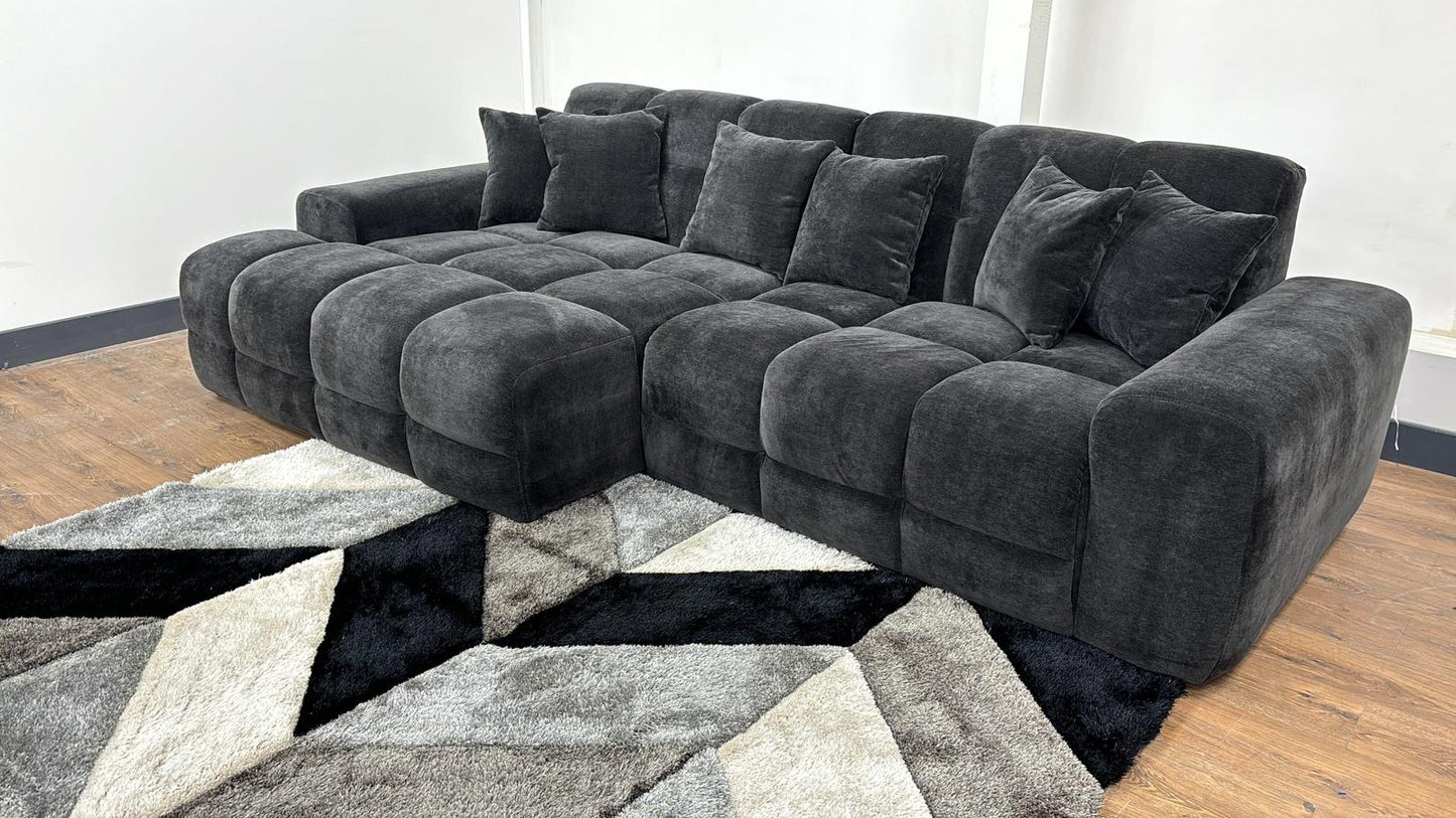 Jacob Sofa Charcoal Left Hand - EX DISPLAY