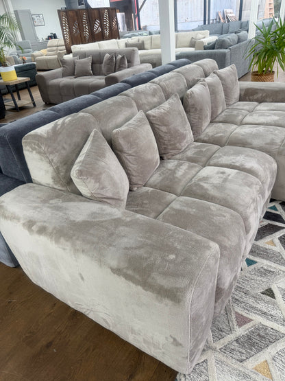 Jacob Sofa Plush Mocha Right Hand Facing Corner