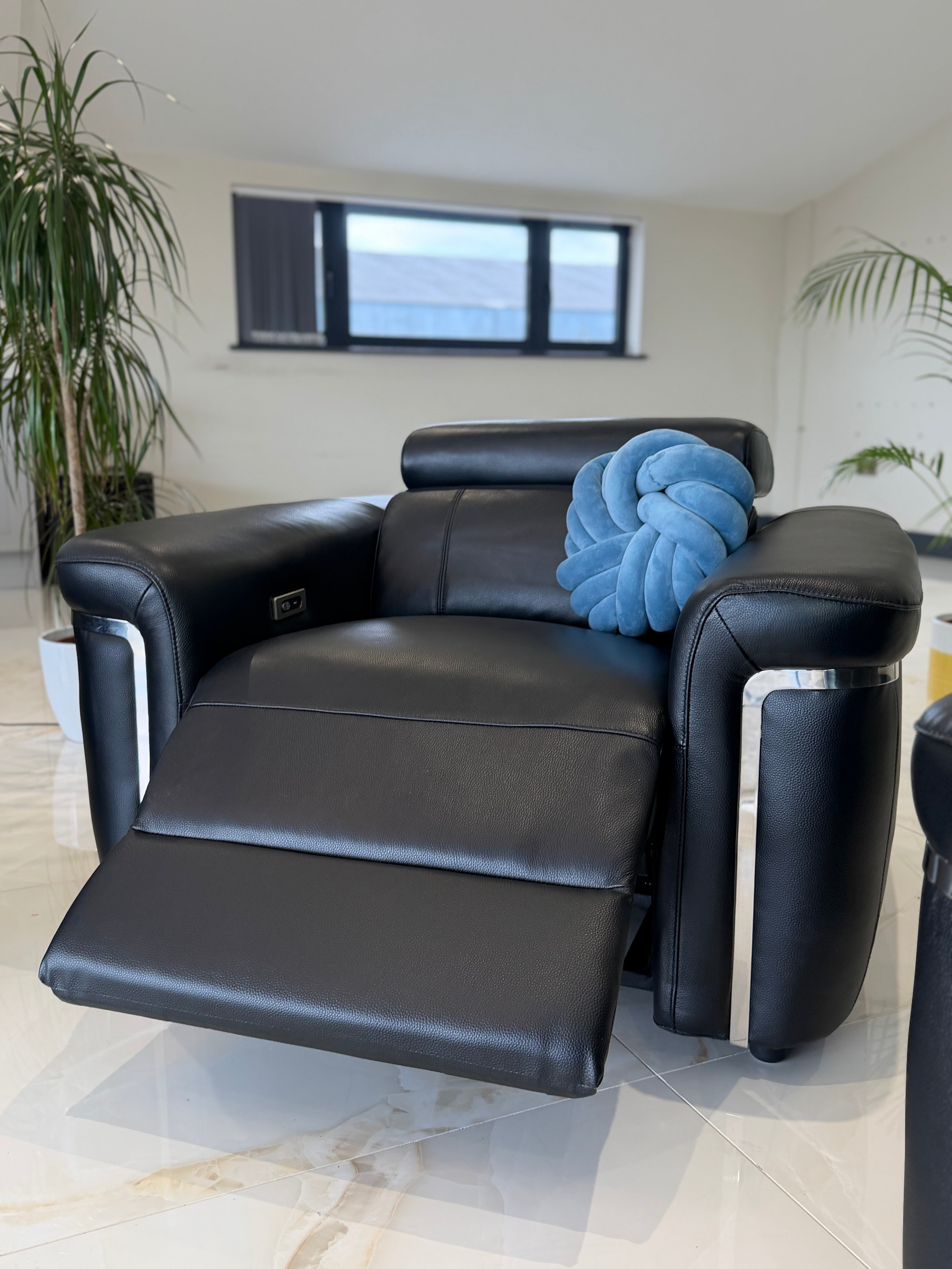 Somerville Electric Recliner Sofa Armchair - Black