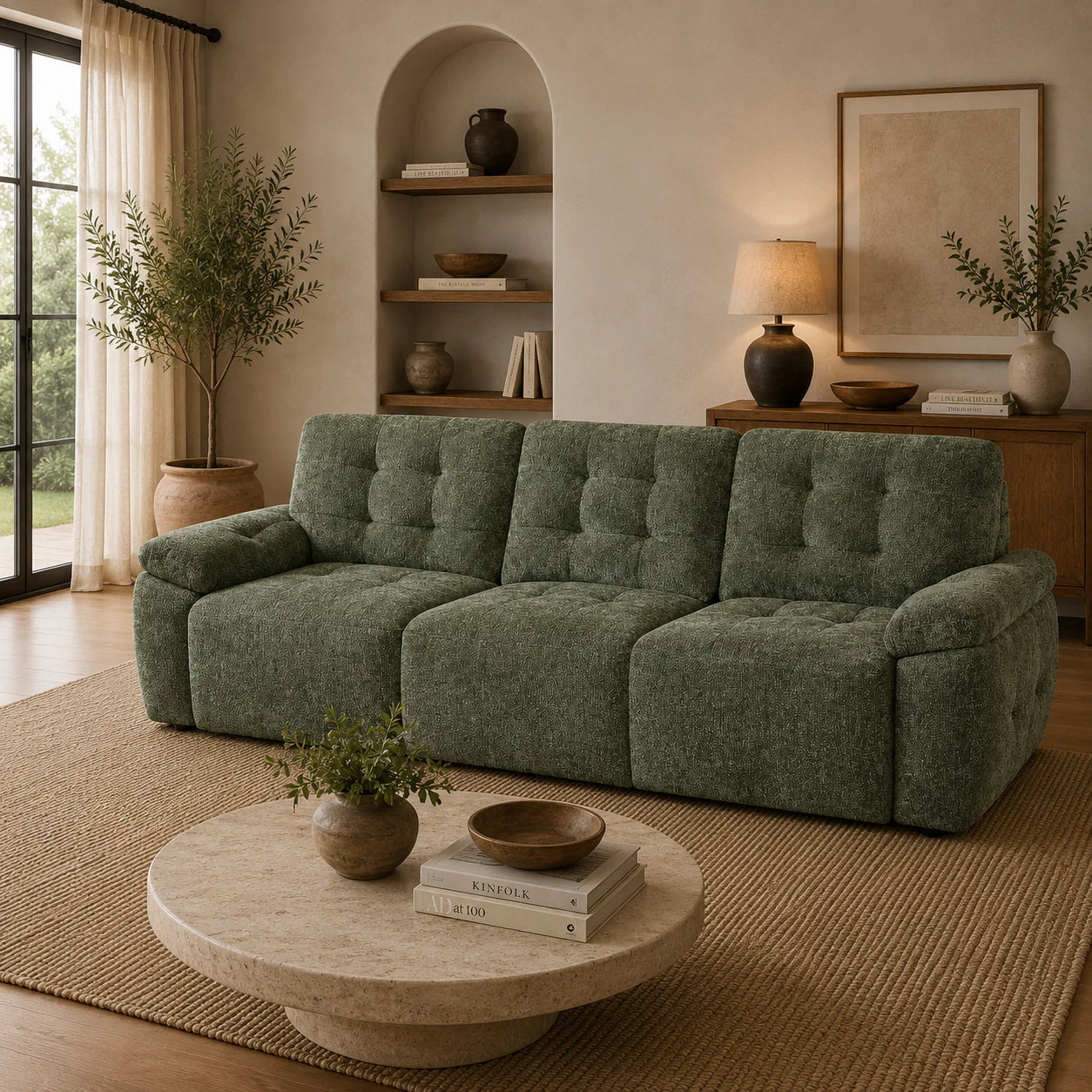 Dallas Electric Sofabed - Green