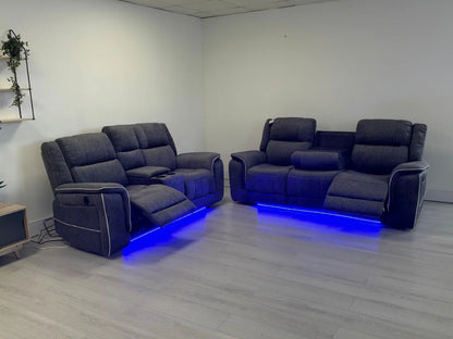 Hannah Electric Recliner 3+2 | Micro Fibre Fabric