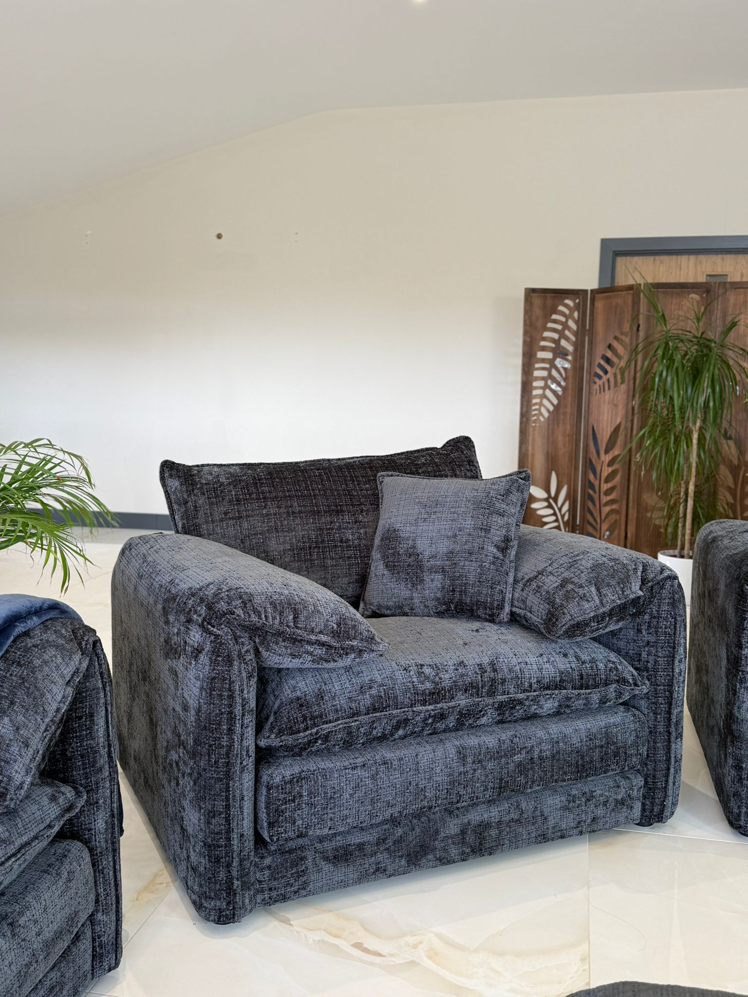 Solaya 3+2 Seater Sofa - Black