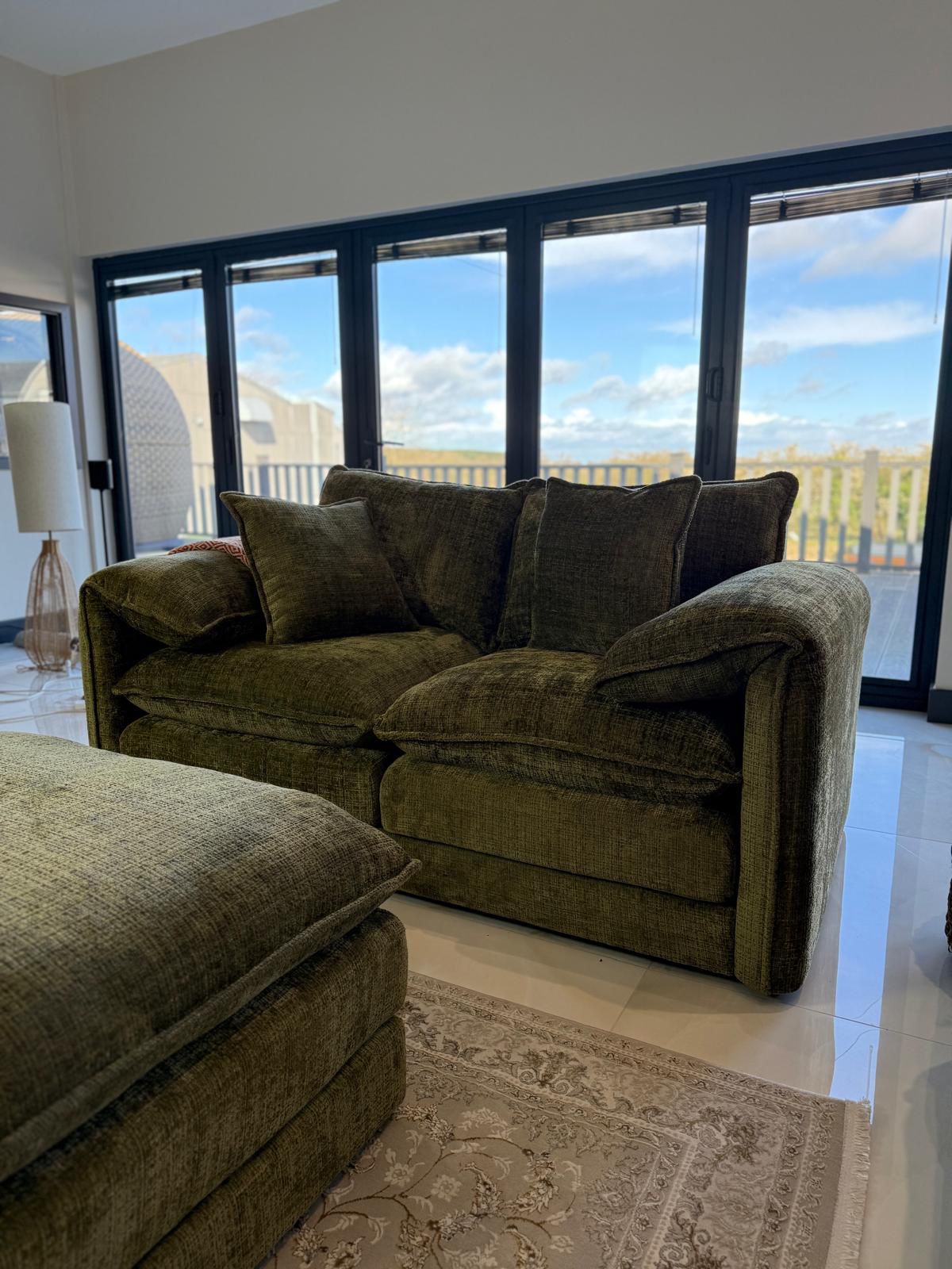 Solaya 3+2 Seater Sofa - Green