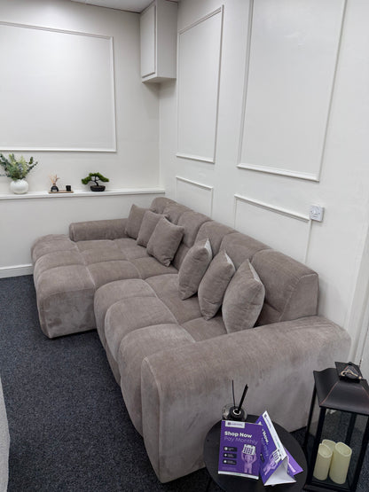 Jacob Sofa Latte Left Hand Facing Corner
