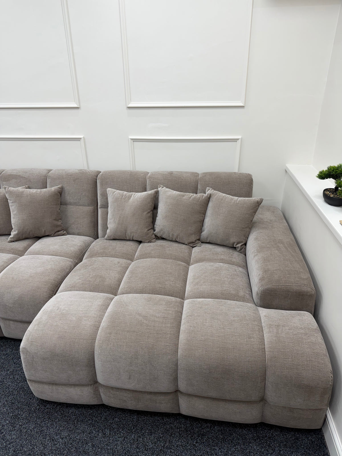 Jacob Sofa Latte Right Hand Facing Corner