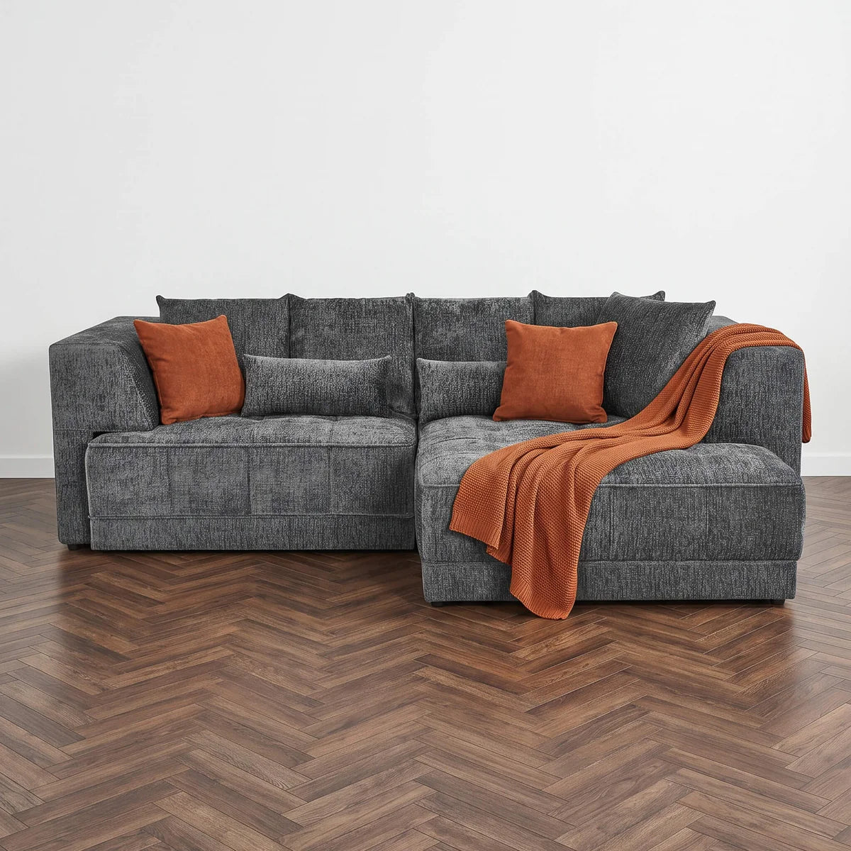 Brooklyn Electric Storage Right Hand Sofa Bed - Dark Grey Pre-Order