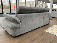 Hudson Universal Corner Sofa Bed - Grey