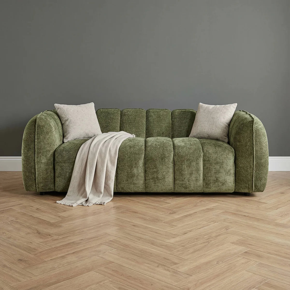 Venice 3+2 Sofa - Olive Green