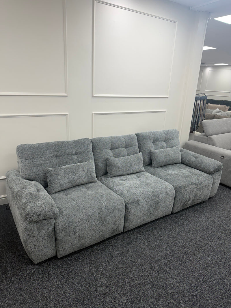 Dallas Electric Sofabed Grey 3 Seater