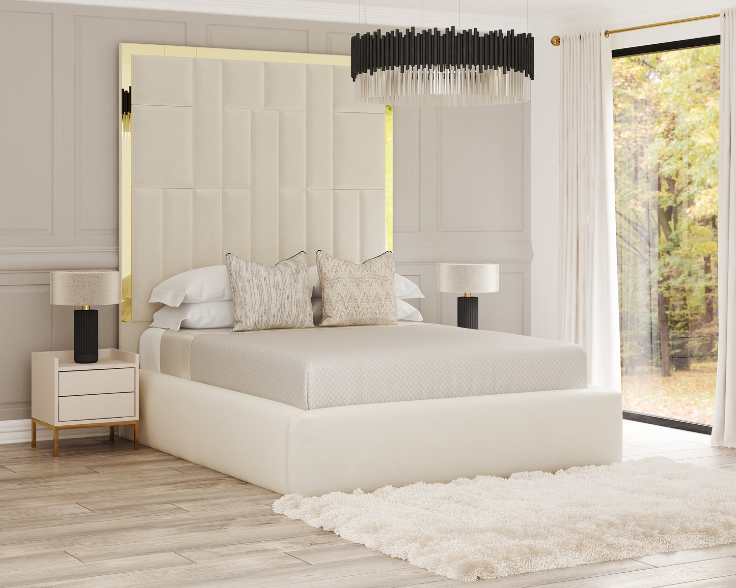 Markland High Headboard Bed Frame