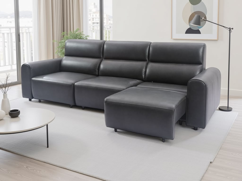 Conway Leather Electric Sofa Bed