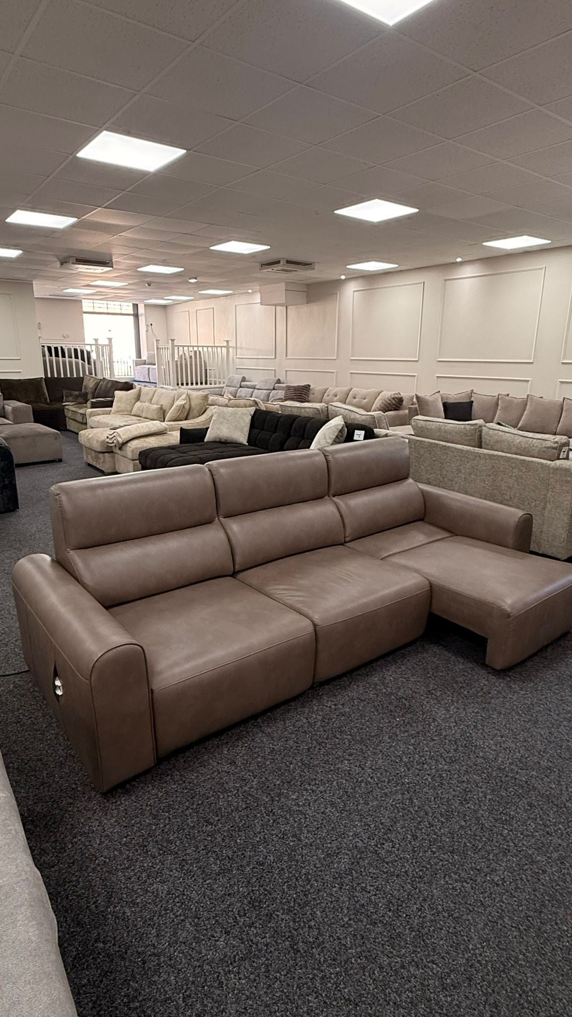 Conway Leather Electric Sofa Bed