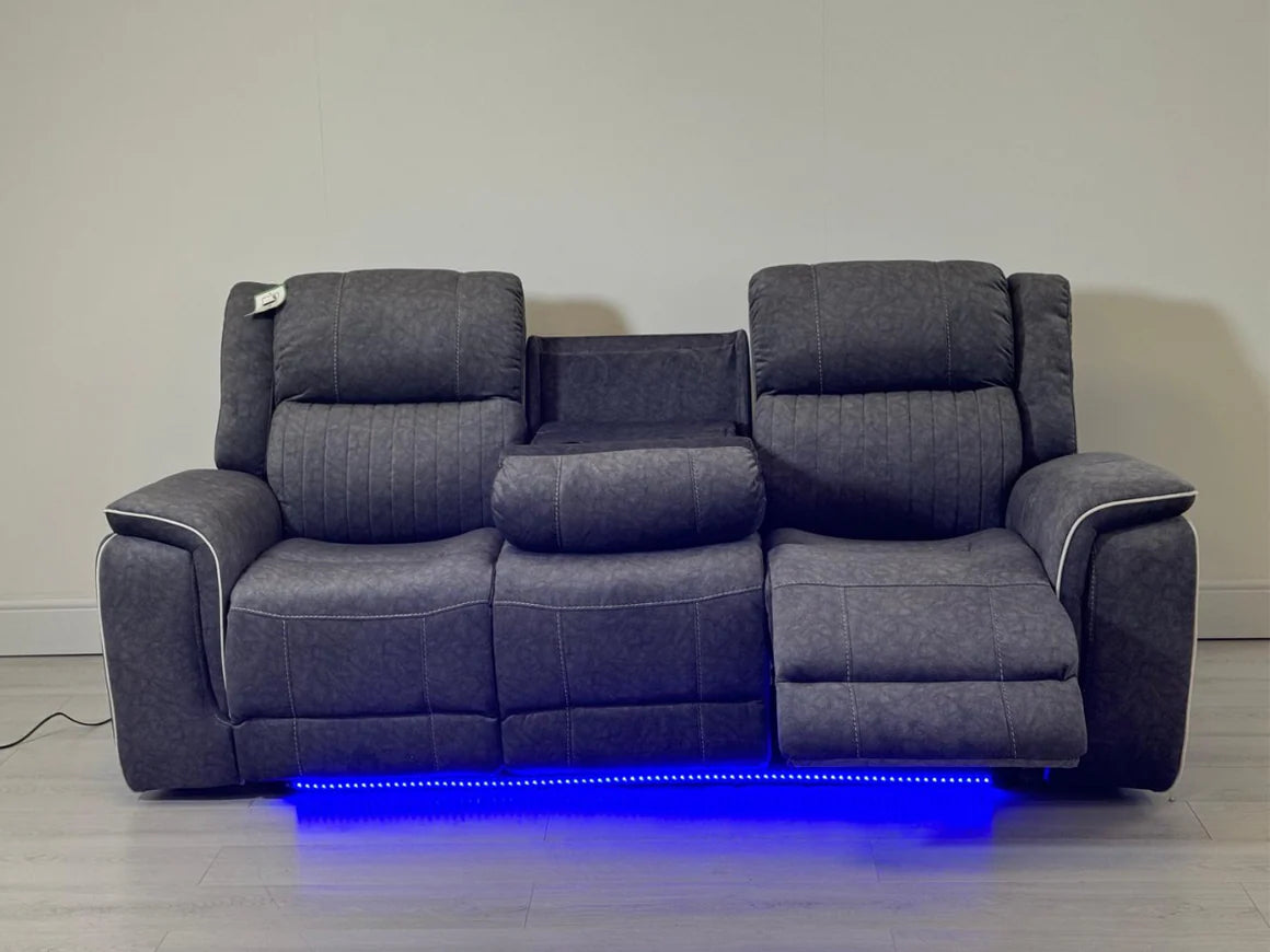 Hannah Electric Recliner 3+2 | Micro Fibre Fabric