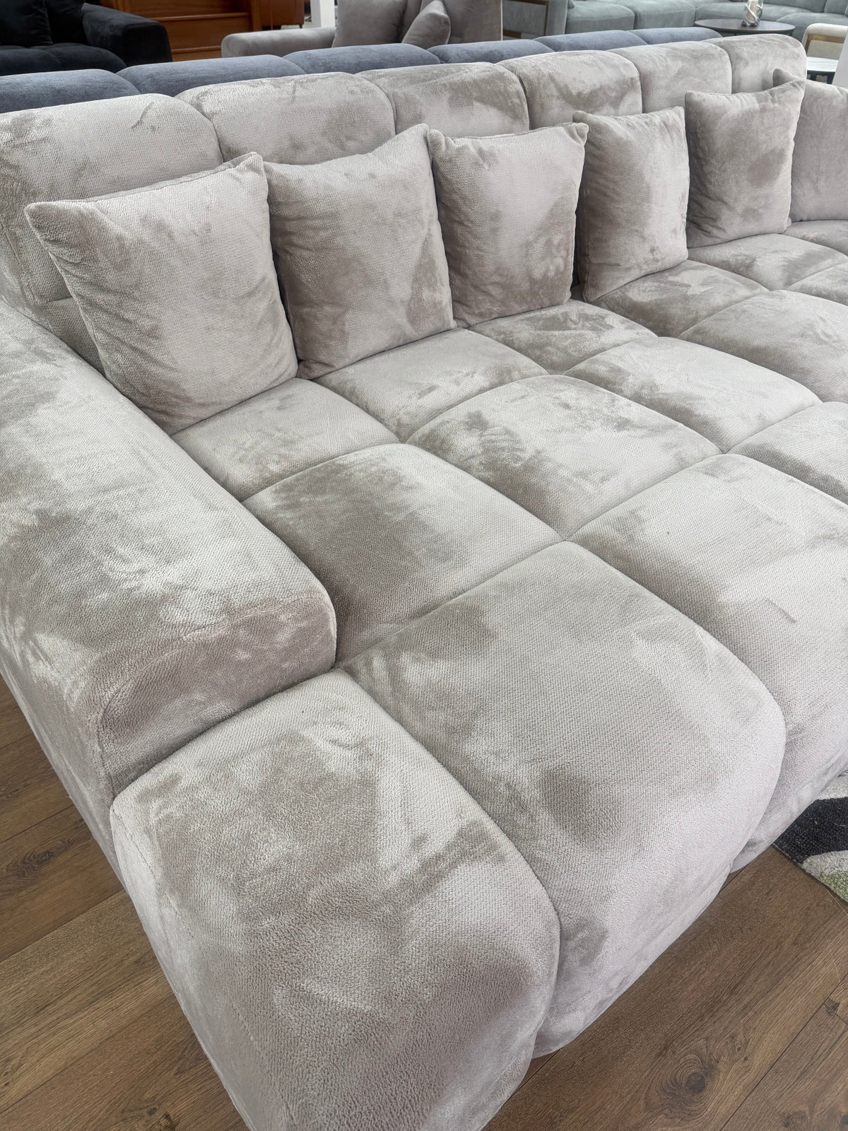 Jacob Sofa Plush Mocha Left Hand Facing Corner