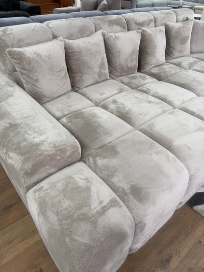 Jacob Sofa Plush Mocha Left Hand Facing Corner