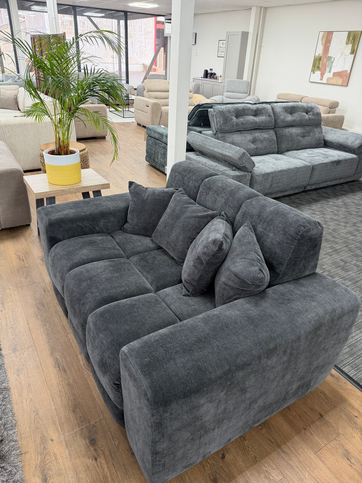 Jacob 2 Seater Sofa - Charcoal