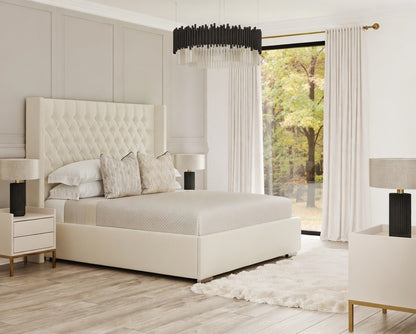 Chesterfield Winged Headboard Bed Frame