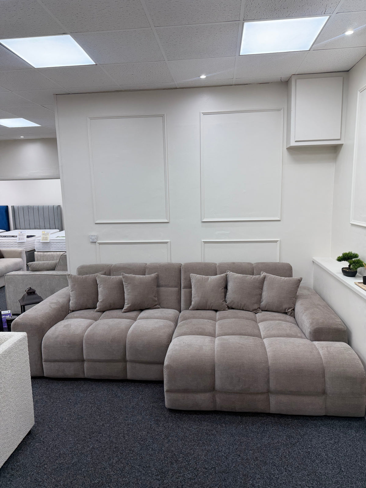 Jacob Sofa Latte Right Hand Facing Corner