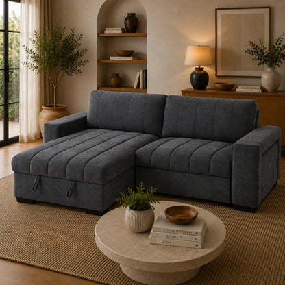 Franklin Universal Storage Sofa Bed With Cupholders & USB/C Charging