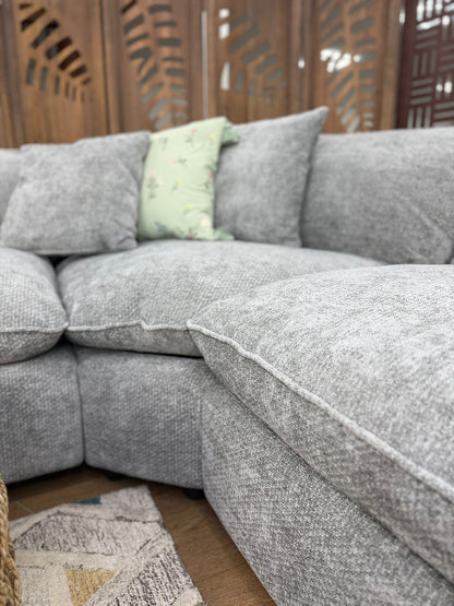 Helena Grey Large Luxury Corner Sofa