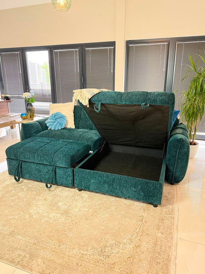 Florida Universal Storage Sofa Bed - Teal