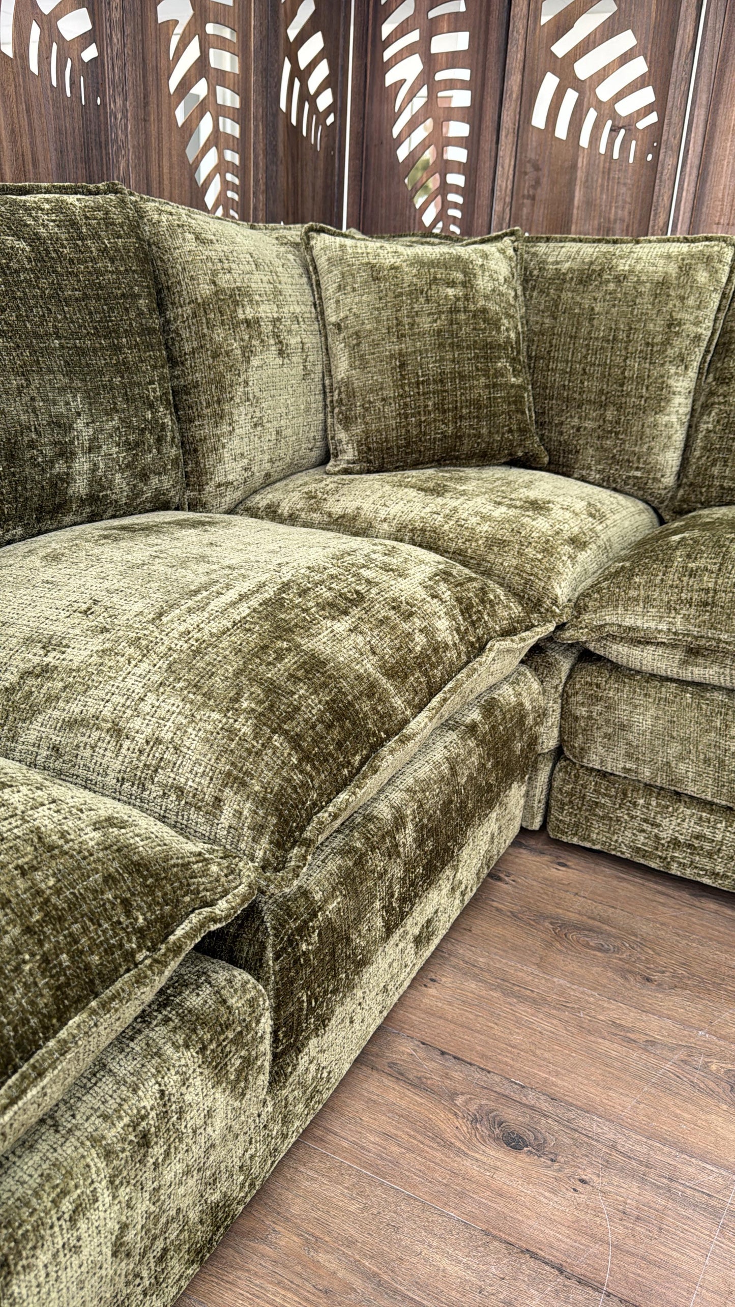 Solaya Corner Sofa - Green