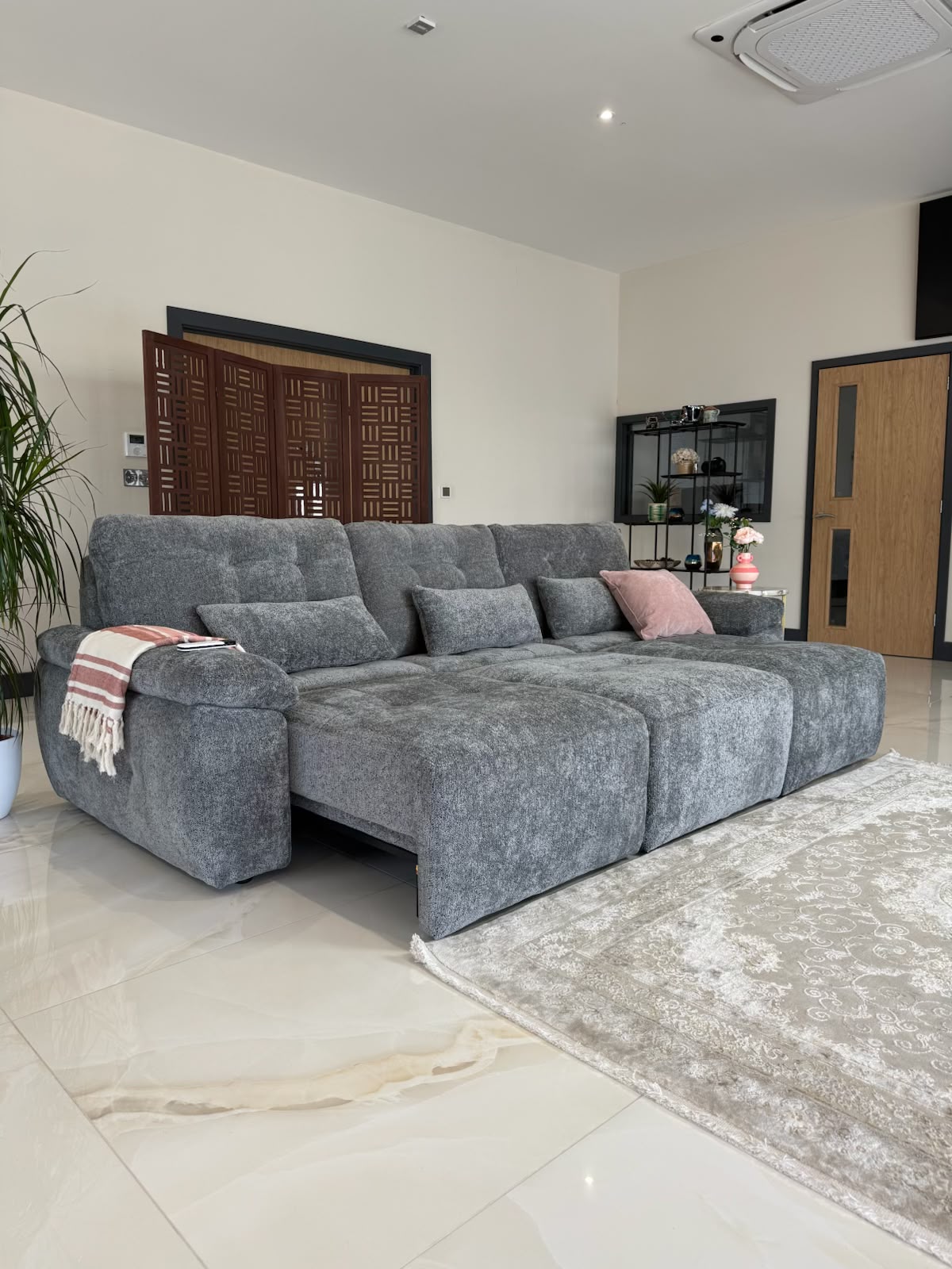 Dallas Electric Sofabed - Grey