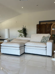Florence Cloud Electric Seat Extension Sofa Bed  - Beige