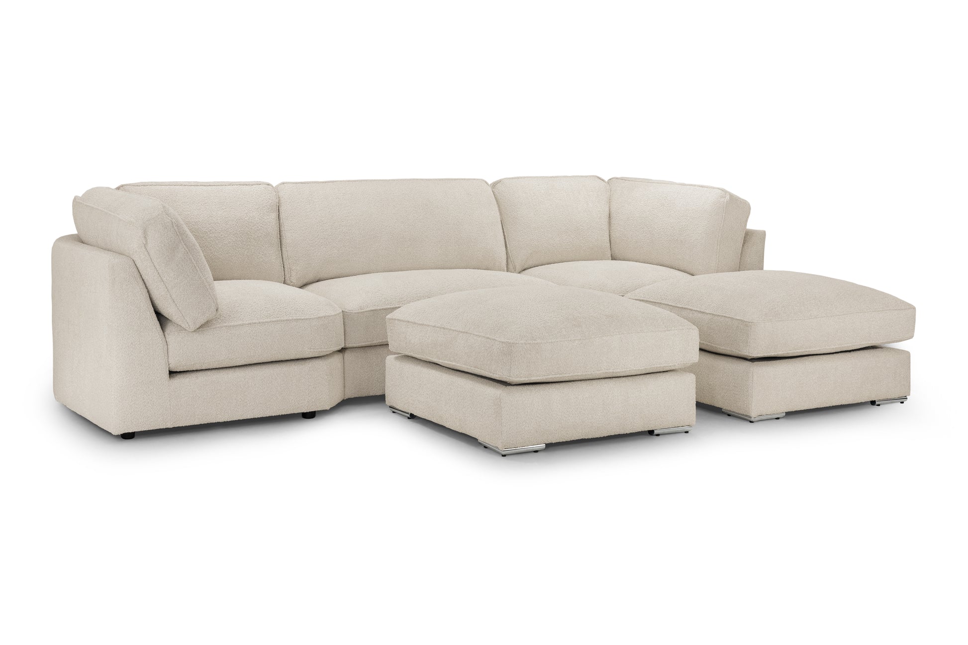 Bishop Boucle U Shape Corner Sofa
