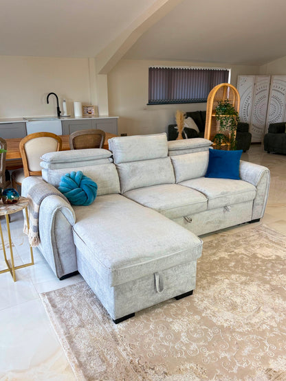 Montrose Universal Storage Sofa Bed - Silver