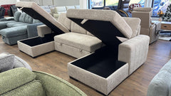 Como U Shape Corner Sofabed - Beige