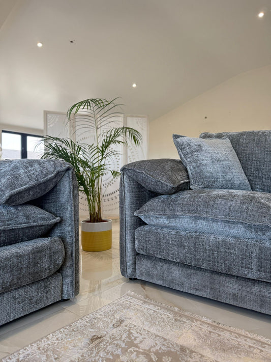 Solaya 3+2 Seater Sofa - Grey