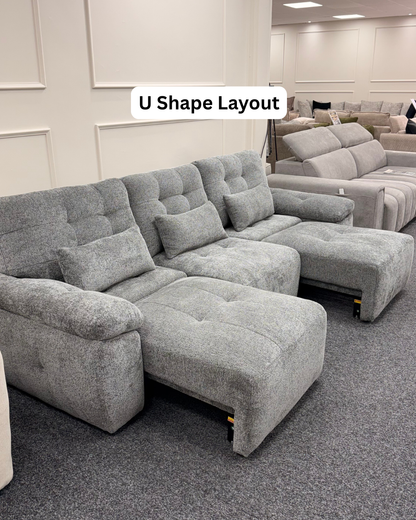 Dallas Electric Sofabed - Grey