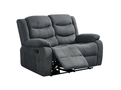 Roma 3+2 Grey Fabric Manual Recliner Sofa