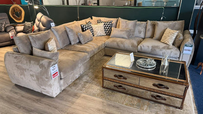 Mirabel Sofa Mocha Large Corner