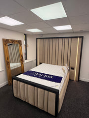 Conrad LED Dimmable Light Bed Frame | Sockets Optional