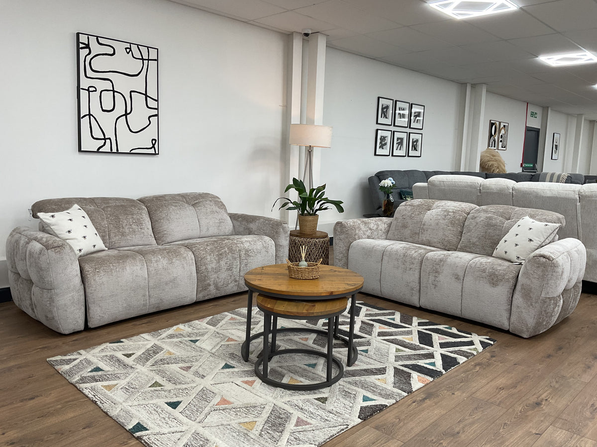 Faringdon Electric Recliner 3+2 Sofa Set with Adjustable Headrests